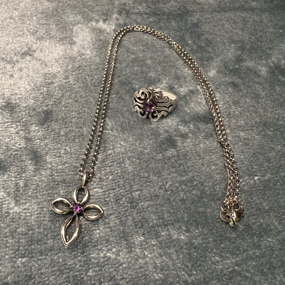 James Avery Amethyst Set